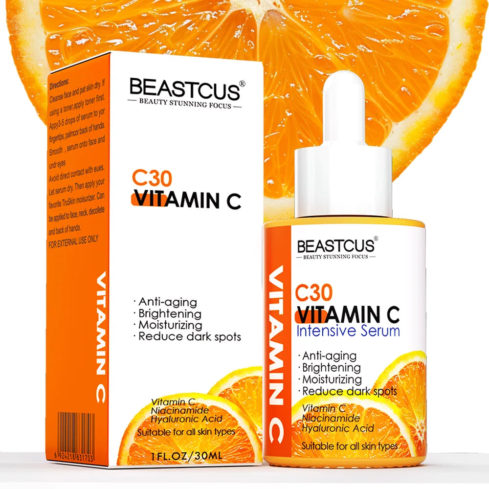 New Trend Facial VC Serum C30 Organic Vitamin C Serum for Face Anti Aging Whitening Vitamin C Face Serum