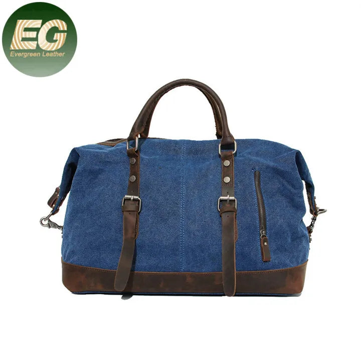 GA51 Large Duffle Bag Canvas Luggage for Men Waterproof Manufacturers Business Real Cow Vintage Messenger Zipper Travel Bags