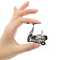 Full Metal Mini Winter Ice Fishing Reel Small Spinning Reels Carp Raft Fishing Wheel for Fish Accessories Saltwater Gear