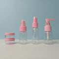 XIECHU Travel Split Bottle Set Refillable Pump/Spray Dispenser Portable Toiletries & Lotion Set