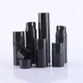 Empty Round Black Pp  Plastic 30 50 80 100 120 150 Ml Airless Pump Cream Lotion Serum Packaging Airless Bottle for Thick Cream