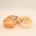 Kraft Rigid Paper Lunch Box Factory Customized Disposable Microwave Biodegradable Recyclable Food Container with Lid for Sushi