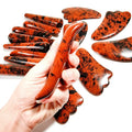 HZ Mahogany Obsidian Gua Sha Wholesale Natural Gemstone Jade Gua Sha Tool for Face