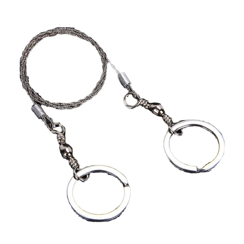 Portable Mini Stainless Steel Wire Saw for Outdoor Activities Survival and Mountaineering Cutting Keychains