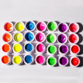 High Thickness Vegan Non-Toxic Eco-Friendly LED DIY French Designer Custom Neon UV Gel Polish 7 Colors 5g/jar for Nail Art