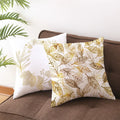 Amity Factory Wholesale 45*45cm Square Leaf Printed Polyester Cushion Cover Throw Pillow Cover Hotel Home Sofa 18x18"