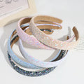 Fashion Glitter Thin Headband Wholesale Sequin Fancy Bling Hair Hoop for Women Girls Hair Accessories Custom Logo Newest Design
