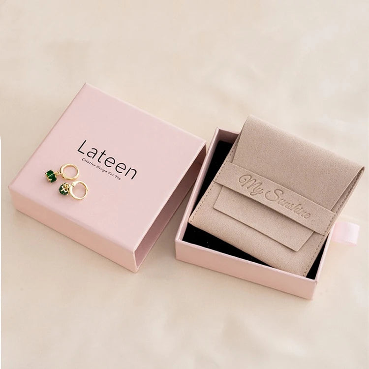 Paper Trinket Necklace Ring Bracelet Drawer Cardboard Gift Packing Boxes Custom Sliding Jewelry Packaging Box
