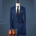 High End Men's Business Casual Suit Solid Color Formal Men's Business Suit Suitable For Business Meetings