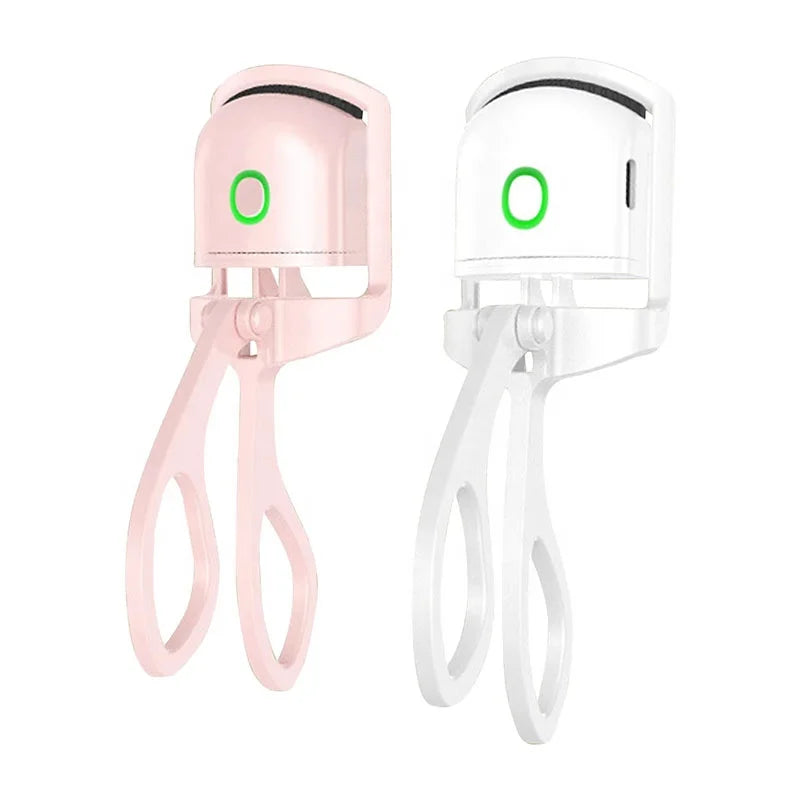 New Electric Eyelash Curler Natural Curling Rechargeable Eyelash Apparatus Pink Long-lasting Styling Eyelash Curler Silicone