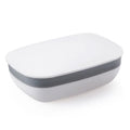 Travel Eco-Friendly Simple Modern Soap Tray Soap Bar Holder Dish Container Case Sponge Saver Drain Silicone Wooden Bathroom