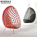WISEMAX FURNITURE Modern Design Outdoor Garden Furniture Balcony Single Sofa Lounge Chair Creative Chaise Lounger for Villa