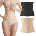 Women Seamless Invisible Waist Trainer 8 Steel Bones Tummy Control Waist Slimmer Adjustable Hooks Stripe Laser Cut Traceless