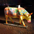 Hot Sale Farm Safari Animals Large Resin Fiberglass Cow Statue Sculpture Figure for Sale