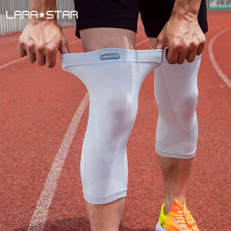 LS0311 Hot Selling Breathable Anti Slip Knee Sleeves Knitted for Summer Running Knee Brace Support Guard Protector