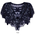 Women's 1920s Shawl Beaded Evening Wraps Flapper Bolero