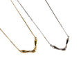 HOVANCI 925 Sterling Silver Necklace V-Shaped Luxury Charm for Women Simple Gold Plated Be Brave Trendy for Weddings Parties