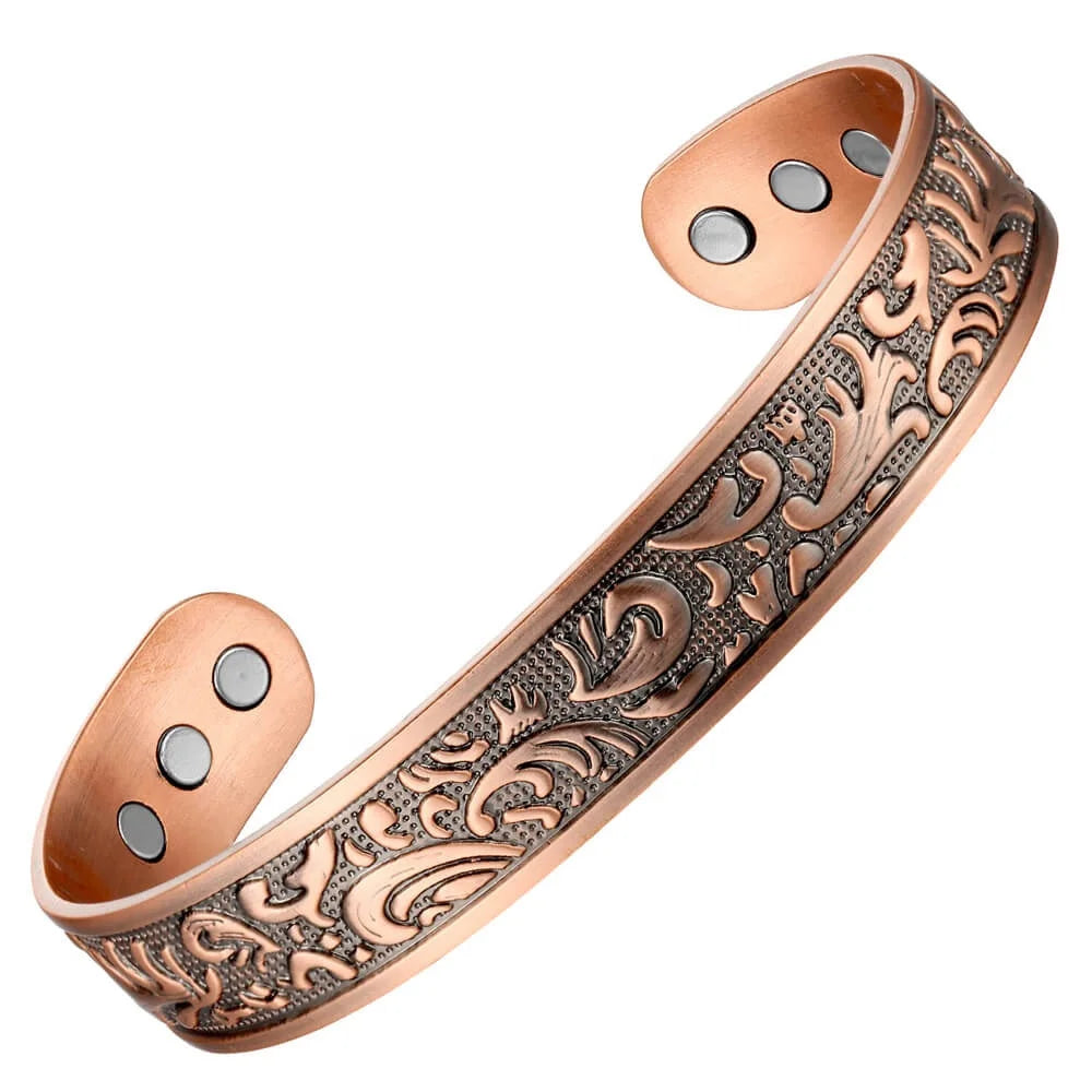 BioMagnetic Jewelry Adjustable Pure Copper Magnetic Bangle Bracelet Jewelry With Neodymium Magnets for Golfer