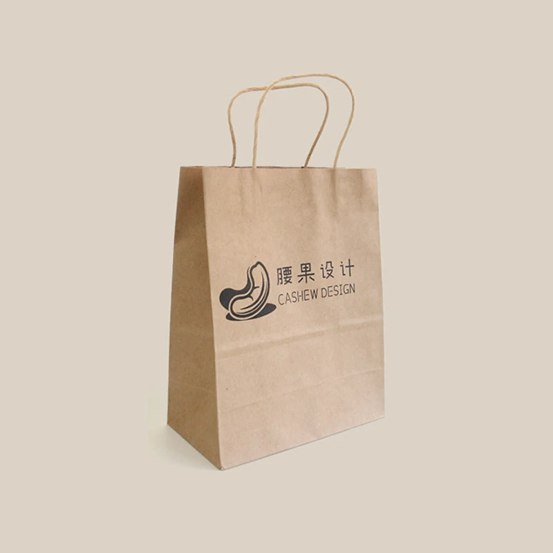 Brown Kraft Paper Food Bags for Pizza Sushi & More-Biodegradable Offset Printing Custom Sizes