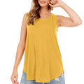 Solid Color Ruffle T-shirt Vest