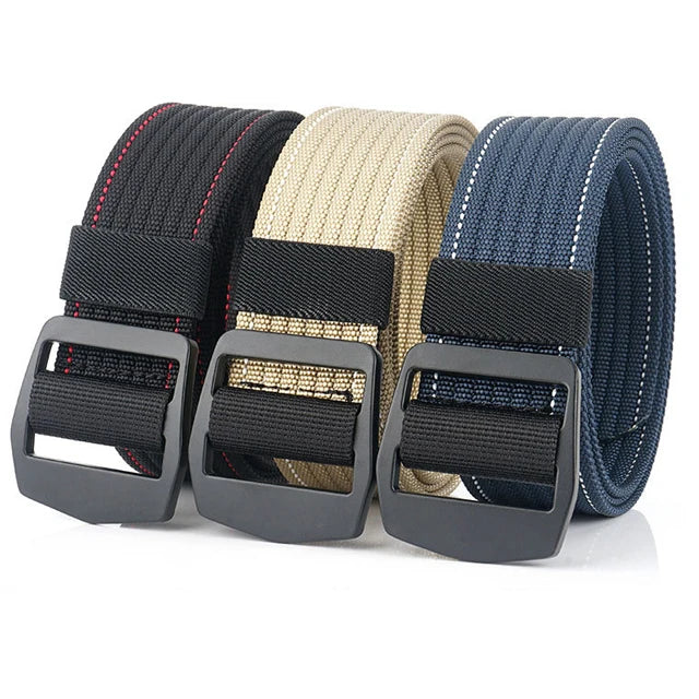Tactical Nylon Belt Accessories Fabric Adjustable Daily Lightweight Buckle Waist Belt