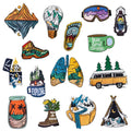 High Quality Handmade Nonwoven Felt Tour Theme Natural Scenery Pattern Iron-On Embroidery Applique Patch for Clothes Bags Hats