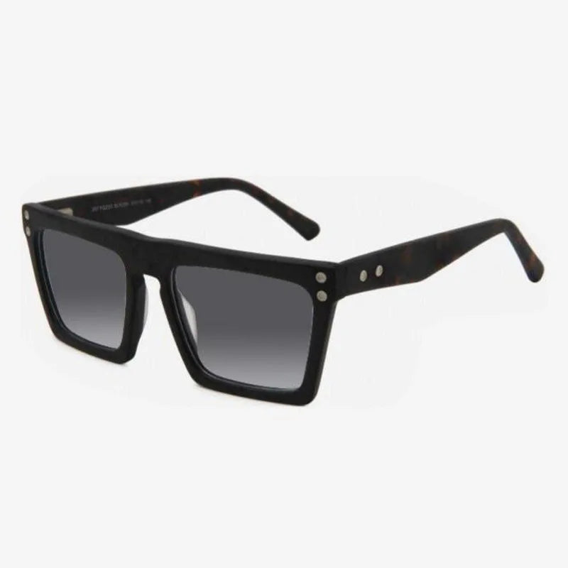 2025 Top Quality Acetate Magnetic Clip on Sun Glasses Frames Custom Acetate Custom Logo Unisex Oversized Square Frame Sunglasses