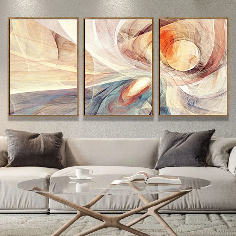 Customized Modern Printed Painting Ideas Children Graphic Wall Art 3 Pieces Abstract Canvas Print Custom Hotel Artwork