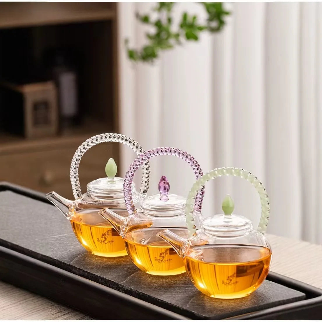 190ml Cheap Small Mini Glass Teapot With Glass Infuser Tea&coffee Set Hot Water