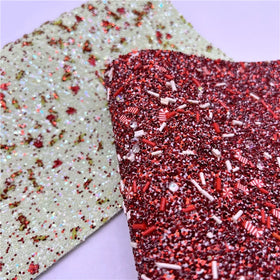 Christmas DIY Bows with Chunky Glitter Felt Backing for Shoes and Umbrellas