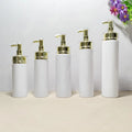 100ml200ml300ml5000ml White Transparent Luxury Shampoo Conditioner Lotion PET Empty Pump Bottle Custom Logo Cosmetic Use Screen