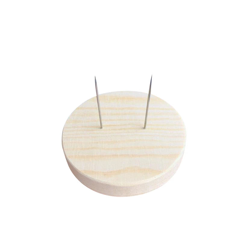 Tailai Mini Crochet Dolls Needle Felting Holders Pine Wood Base for Felting Animal Dolls and Action Figures