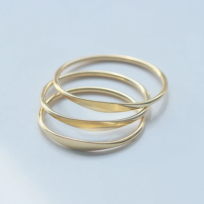 14K Gold Filled Minimalism Rings Gold Jewelry Knuckle Ring Mujer Boho Bague Femme Boho Women Rings Women Jewelry