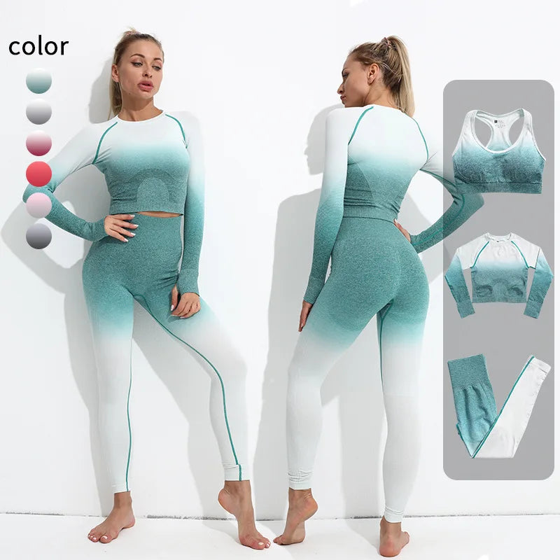 GC Wholesale Academia Roupa Sport Set Conjunto Deportivo Mujer Fitness Women Yoga Set Roupas Academia Feminina