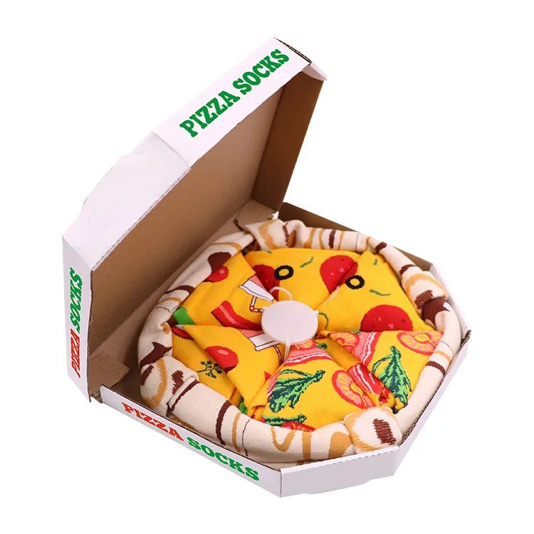 Unisex Socks Personalized Design Pizza Sushi Christmas Set Gift Box Socks Happy Skate Cotton Happy Gift