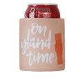 Customized Sublimation 5MM Thickness Slap Neoprene Can Cooler Wrap Spring Can Beer Sleeve