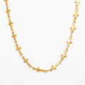 Joolim Jewelry PVD  18K Gold Plated  Cross Choker Necklace Stainless Steel Necklace Wholesale