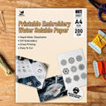 Transparent Water Soluble Stabilizer for Precise Embroidery Stitching and Lace Projects
