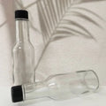 Stock Clear Glass Tabasco 5oz 150ml Hot Sauce Woozy Glass Bottle with Leak Proof Screw Cap and Dropper Insert Glass Packing