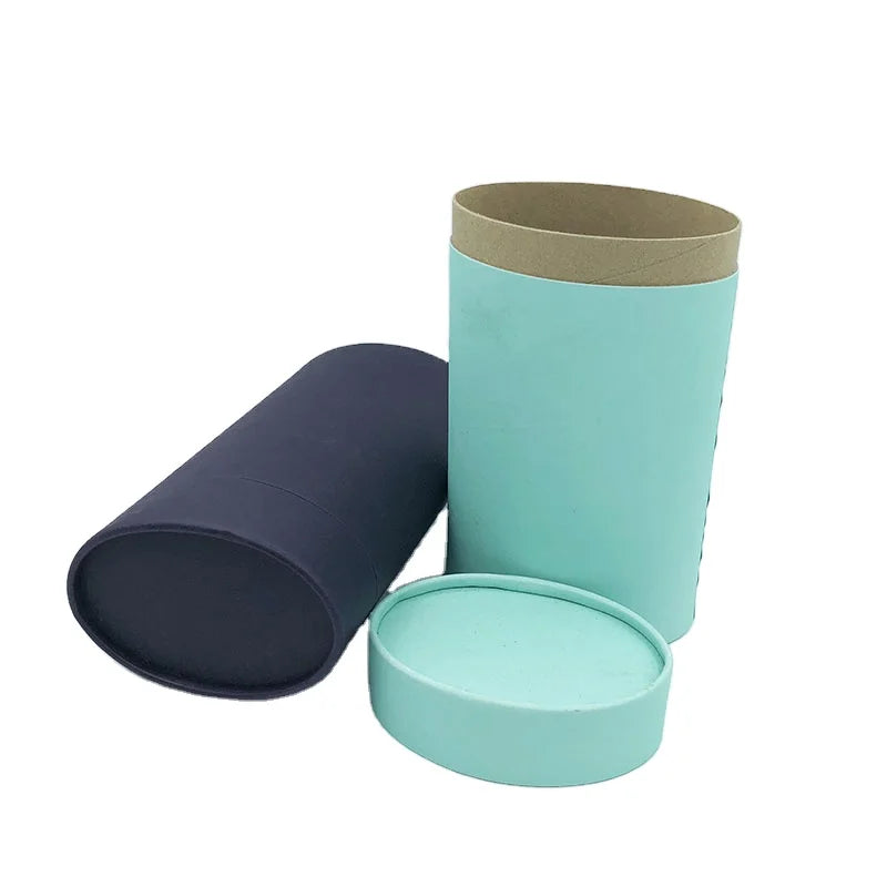 Certified Oval Shape Paper Tube Box Deodorant Container Packaging for Craft Use Vanishing Printing Handling