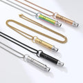 Women's Fashion Jewelry for Girl Gold Stainless Steel  Wholesale Personalized Minimalist Mindful Breathing 528 hz Straw Necklace