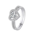 GR106 Explosive European and American 925 Sterling Silver Women Couple Rings Zirconia Wedding Diamond Pair Hand Ornaments