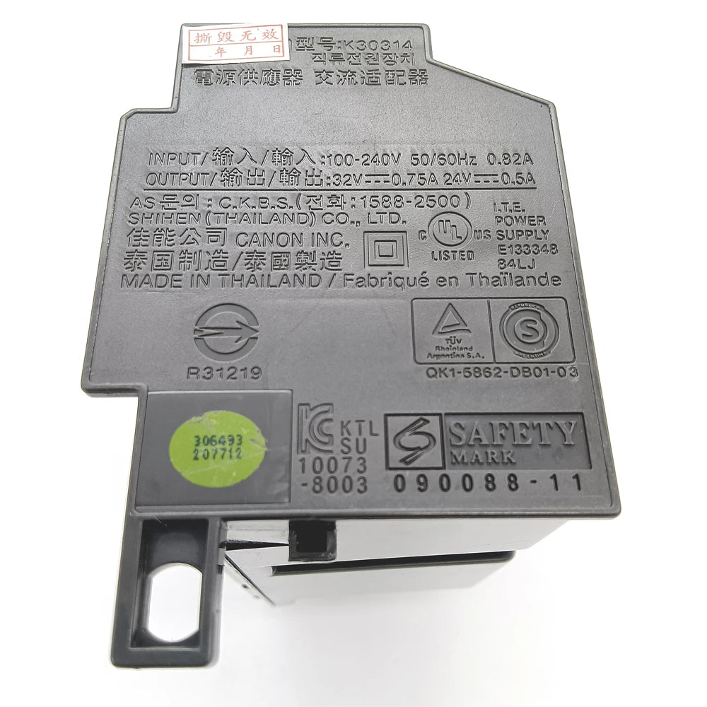 K30314 Power Supply Adapter QK1-5862 for canon IX6550 Printer Part Printer Accessory MG5320 MG5220 IP4920