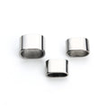 Stainless Steel Smooth Faces Spacer Design Jewelry Making Findings Leather Bracelets Spacers Beads