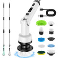 Hot Selling 9 in 1Long Handle Electric Spin Scrubber Brush Portable Smart Electronic Cleaning Brush