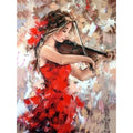 Music Diamond Painting Violin Girl Wall Painting Full Drill Embroidery Round & Square Diamond Painting Kit Wall Art