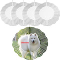 Sublimation Wind Spinner 10 Inch Blank Double Side Garden Spinners Aluminum Metal 10inch Sublimation Wind Spinner Blanks
