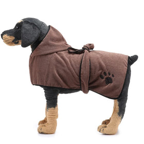 Comfortable Dog Bathrobe Pet Pajamas for Puppy Large Dogs Pet Drying Towel Pet Bath Towel