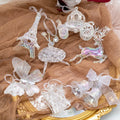 Creative Christmas Decoration Transparent Christmas Tree Pendant Elk Girl Carriage Irregular Acrylic Pendant