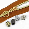 Deepeel KY910 3# DIY Garment Sewing Accessories Replacement Repair Nylon Zippers Slider for Bag Shoes Zips Pulls Heads